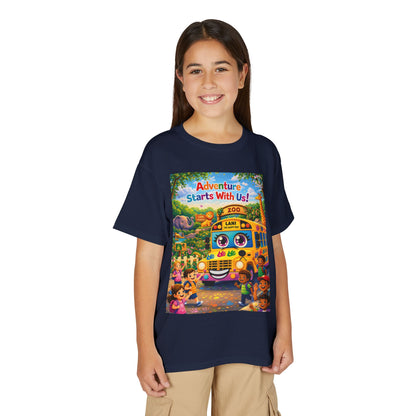 Lani™ Youth DryBlend® T-Shirt – "Adventure Starts With Us!" Graphic