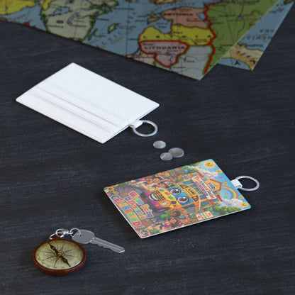 Lani™ Saffiano Leather Card Holder – "Where Being Different is CELEBRATED!" Graphic