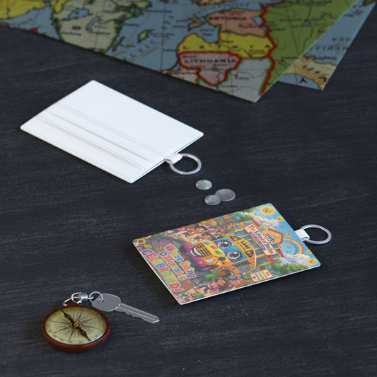Lani™ Saffiano Leather Card Holder – "Where Being Different is CELEBRATED!" Graphic