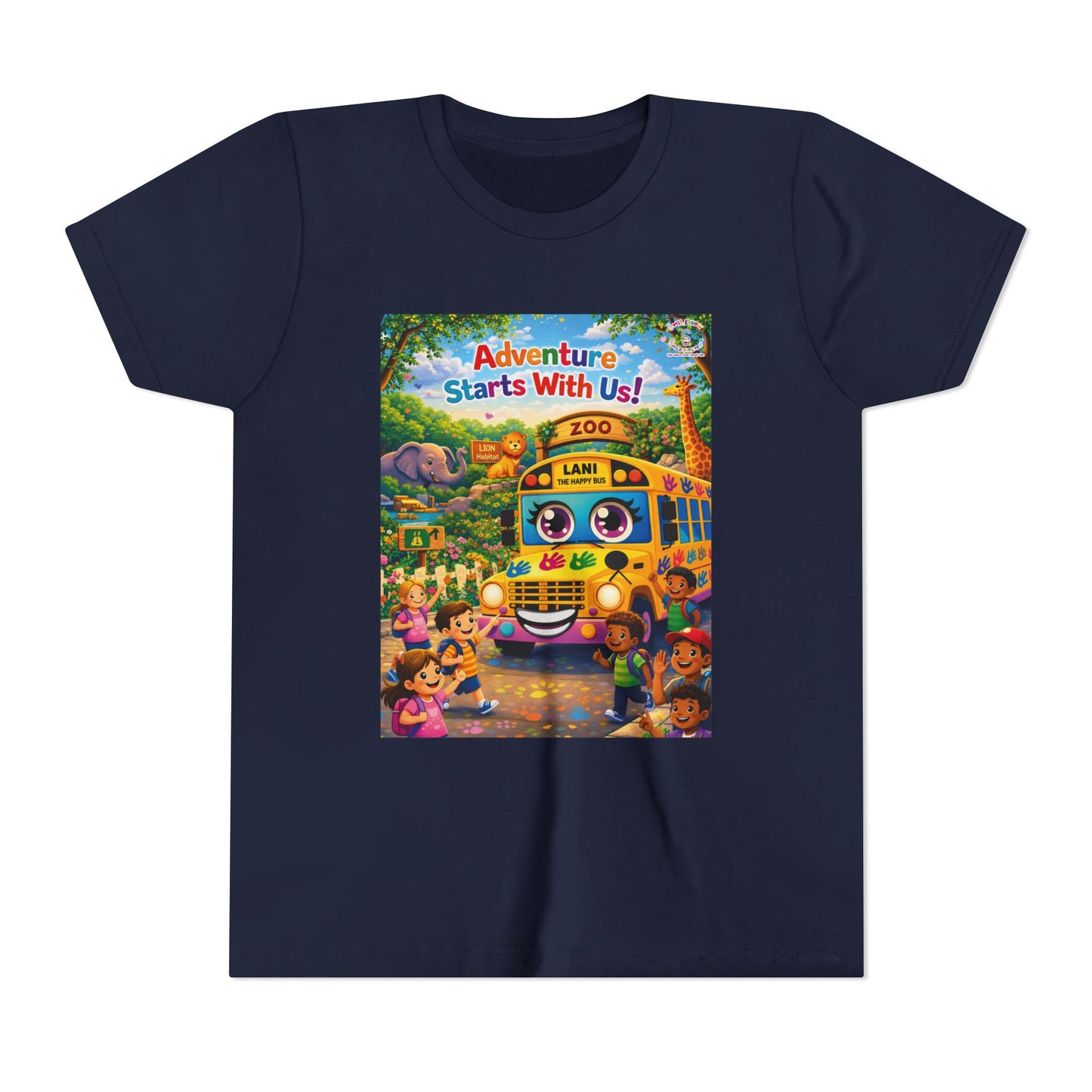 Lani™ Youth Short Sleeve Tee – "Adventure Starts With Us!" Graphic