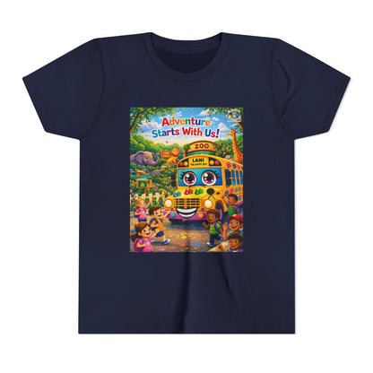 Lani™ Youth Short Sleeve Tee – "Adventure Starts With Us!" Graphic