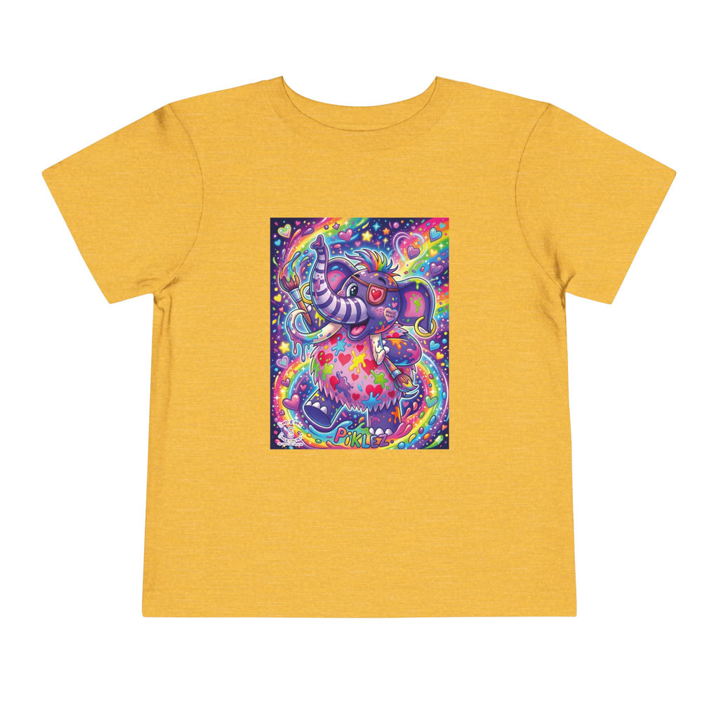 Piklez™ Toddler Short Sleeve Tee – "Magic Paint!" Graphic Shirt | Smile Universe Collection