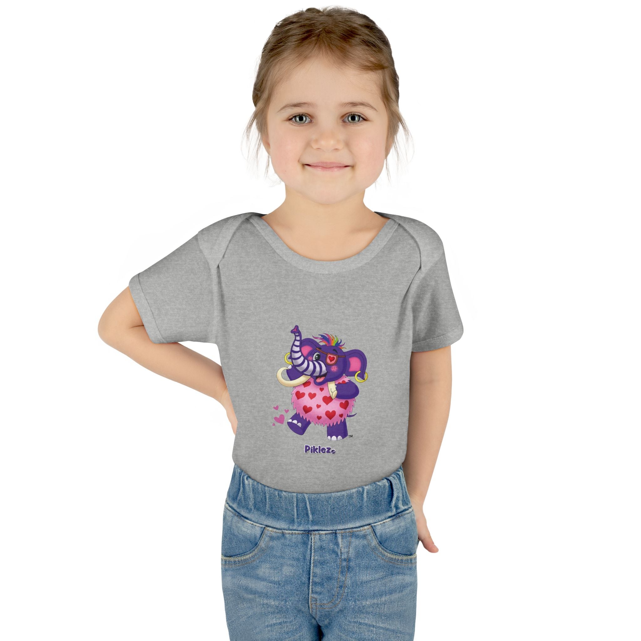 Piklez™ Infant Baby Rib Bodysuit – "Full of Love!" Graphic | Smile Universe Collection