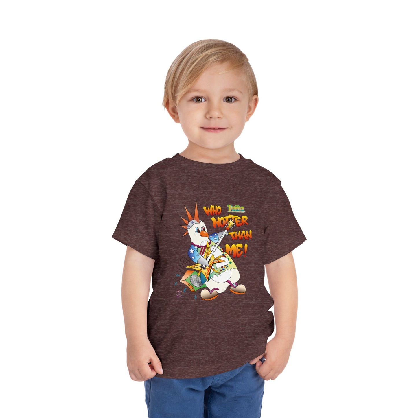 TuBz™ Rockstar Kids T-Shirt - "Who Hotter Than Me!" Graphic Tee | Smile Universe TuBz4Kidz Collection
