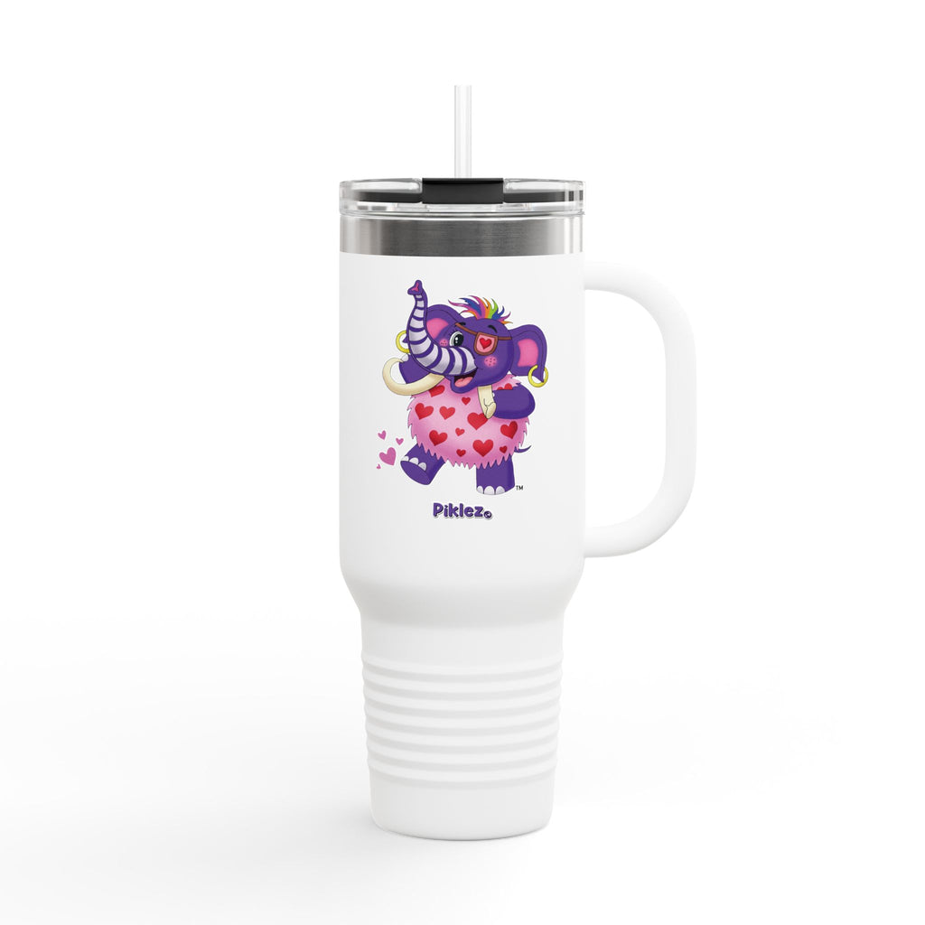 Piklez™ 40oz Insulated Travel Mug – "Full of Love!" Graphic | Smile Universe Collection
