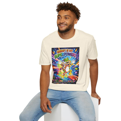 Potz™ Unisex Softstyle T-Shirt – "Energy is My Superpower!" Graphic Tee | Smile Universe Collection