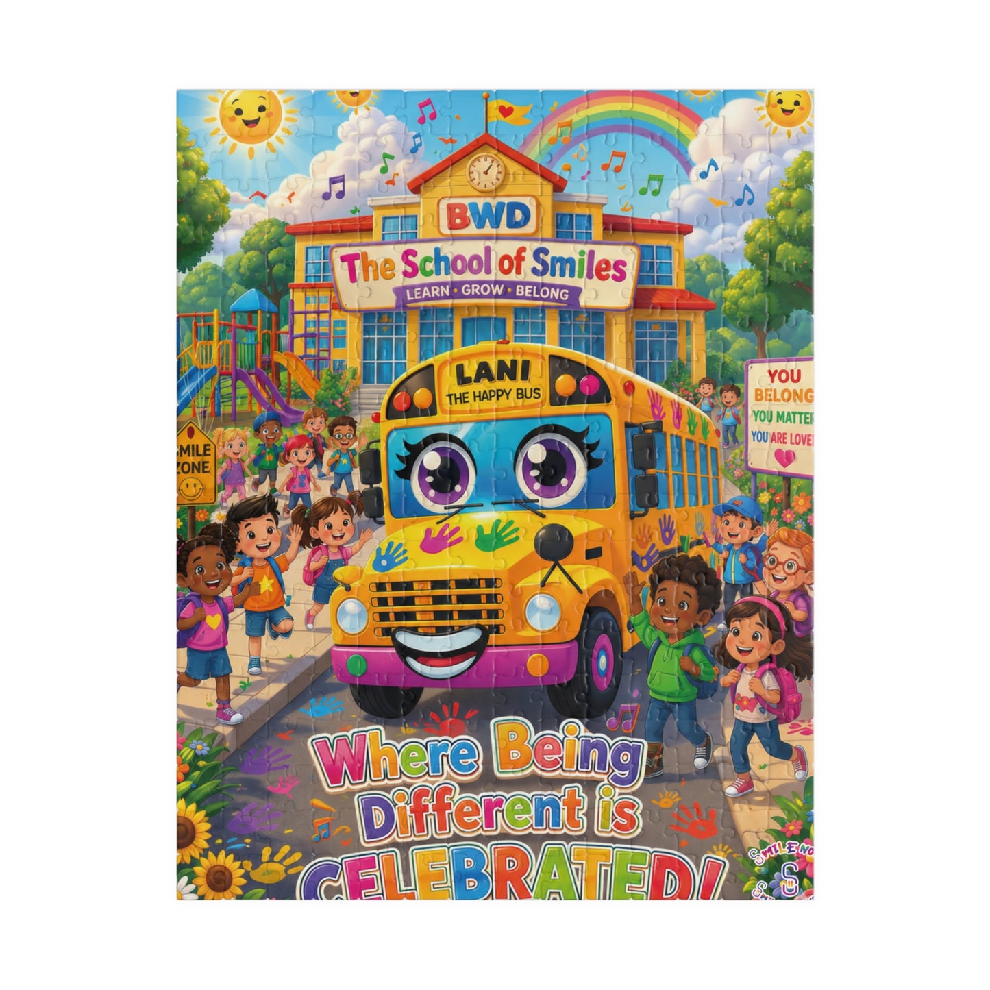 Lani™ Puzzle (110, 252, 520 & 1014-piece) – "Where Being Different is CELEBRATED!" Graphic