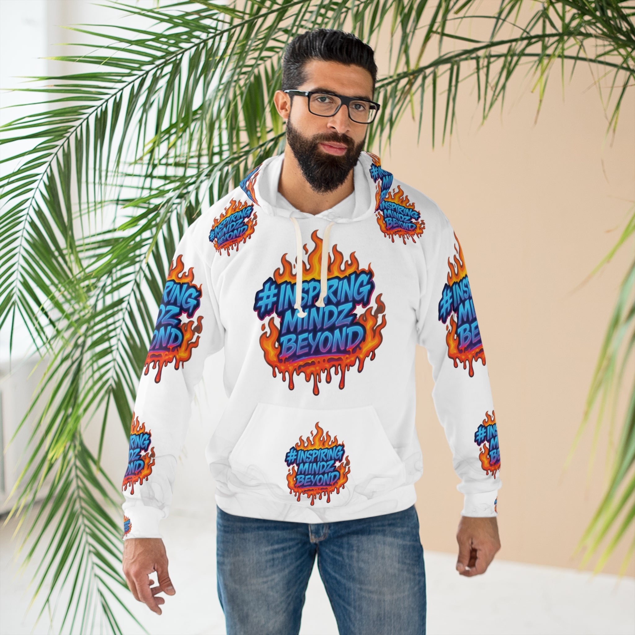 Inspiring Mindz Beyond Hoodie — All-Over Print Pullover