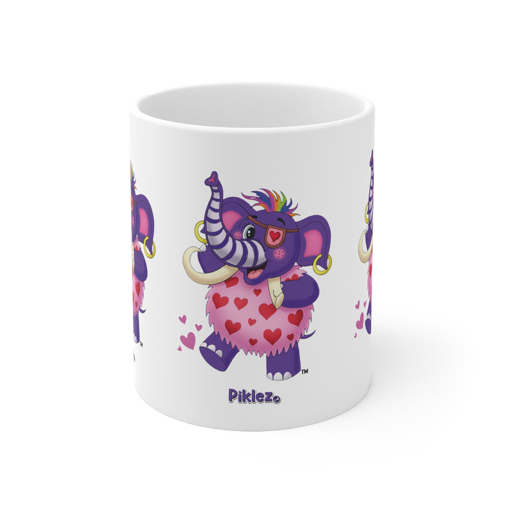 Piklez™ 11oz, 15oz Ceramic Coffee Cup – "Full of Love!" Graphic | Smile Universe Collection