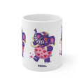 Piklez™ 11oz, 15oz Ceramic Coffee Cup – "Full of Love!" Graphic | Smile Universe Collection