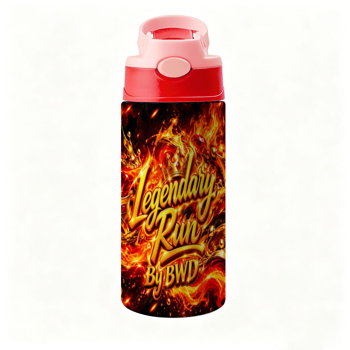 Legendary Run Water Bottle - Fire & Gold Edition