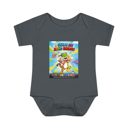 Potz™ Infant Baby Rib Bodysuit – "I Guide My ADHD Energy!" Graphic Onesie | Smile Universe Collection