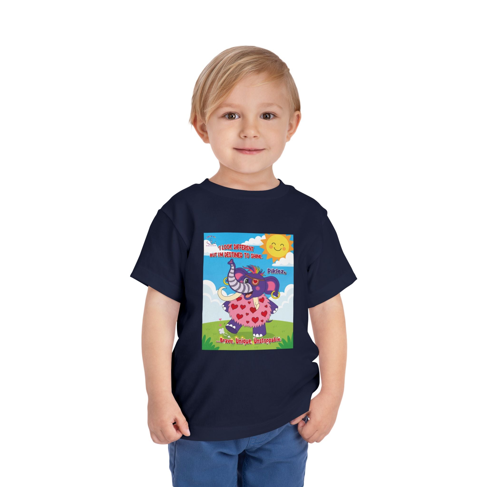 Piklez™ Toddler Tee – “Destined to Shine” Graphic Shirt | Smile Universe Collection