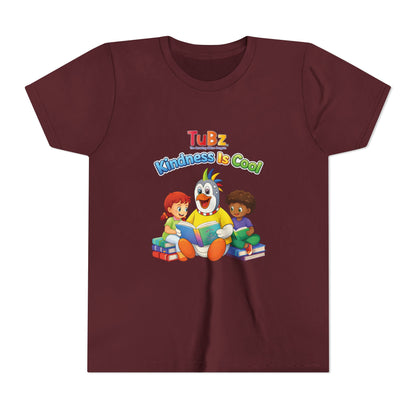 TuBz™ "Kindness Is Cool" Kids T-Shirt - Positive Message Graphic Tee | Smile Universe TuBz4Kidz