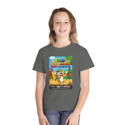 Potz™ Youth Midweight Tee – "My ADHD Means Always Dreaming, Highly Determined" Graphic Tee | Smile Universe Collection