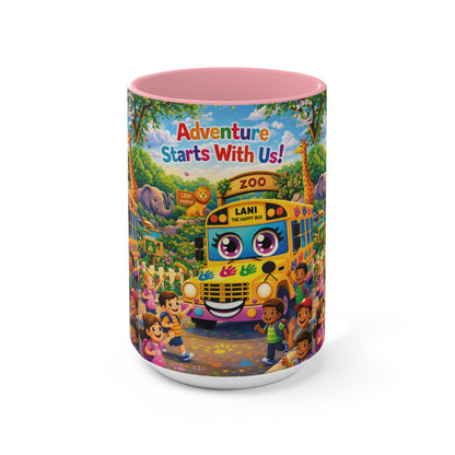 Lani™ Accent Mug – "Adventure Starts With Us!" Graphic