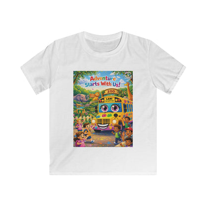 Lani™ Kids Softstyle Tee – "Adventure Starts With Us!" Graphic