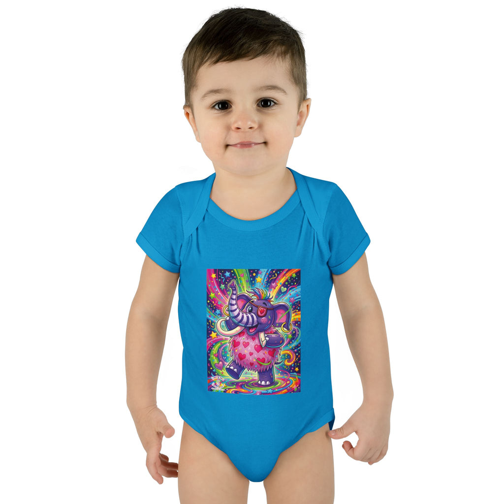 Piklez™ Infant Baby Rib Bodysuit – "Born to Celebrate!" Graphic | Smile Universe Collection