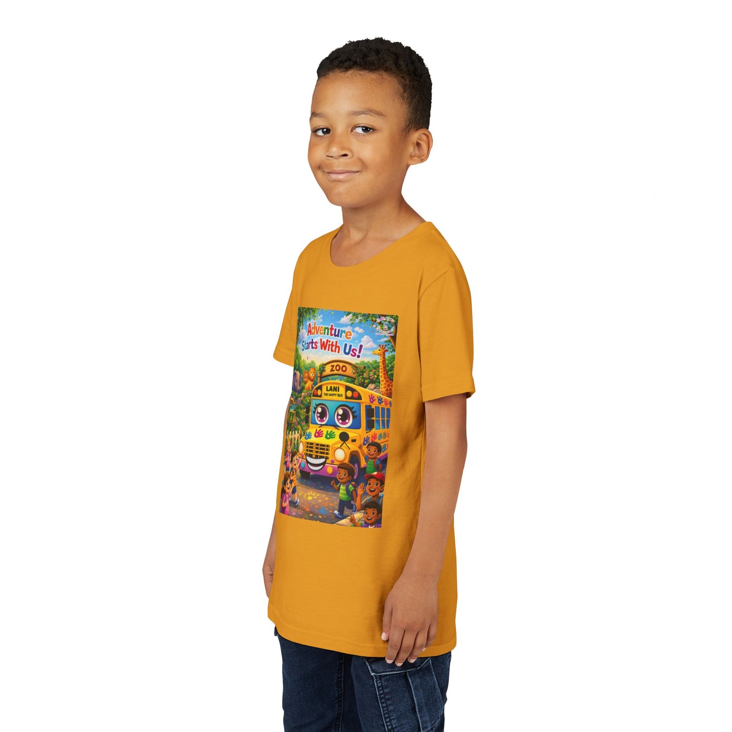 Lani™ Youth Short Sleeve Tee – "Adventure Starts With Us!" Graphic