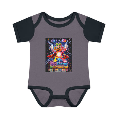 Panz™ Infant Baby Rib Bodysuit – "My Energy is Powerful" Graphic Onesie | Smile Universe Collection