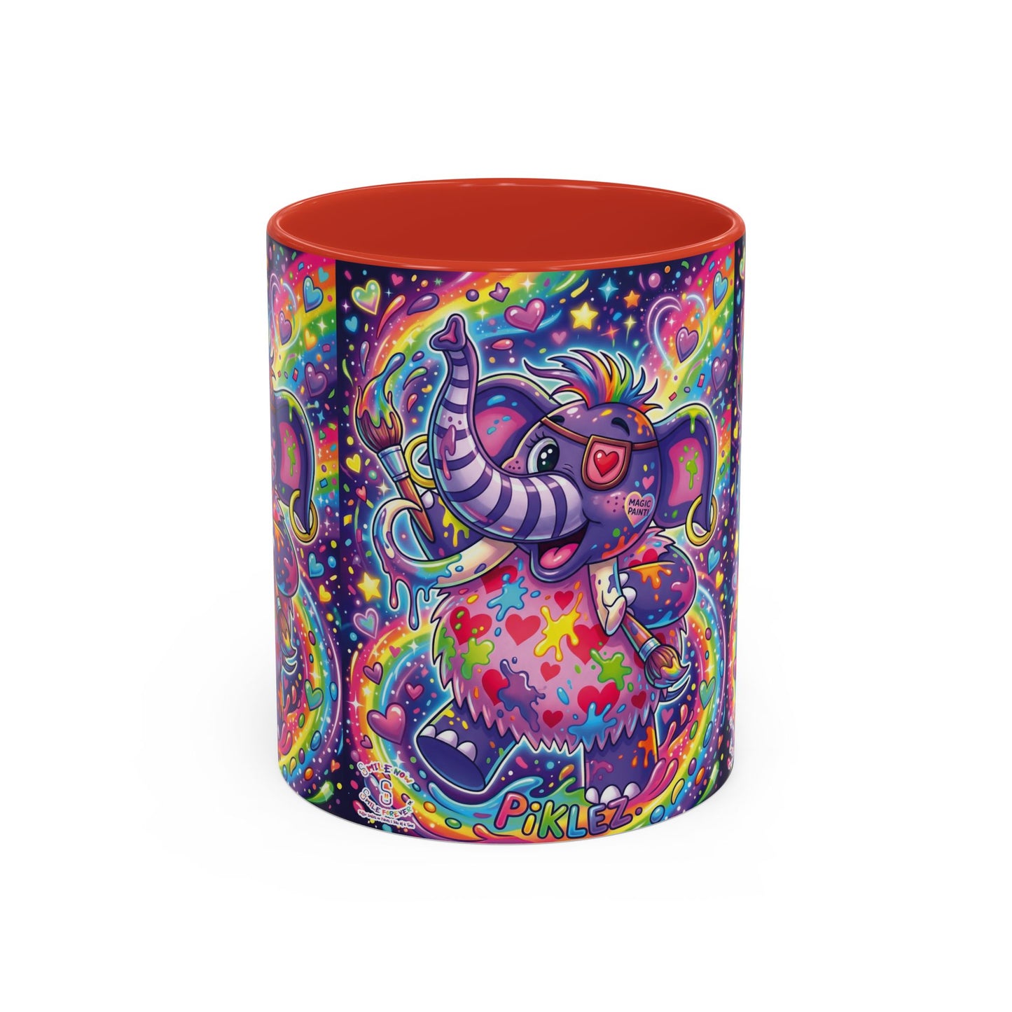 Piklez™ 15oz Ceramic Mug – "Magic Paint!" Graphic | Smile Universe Collection