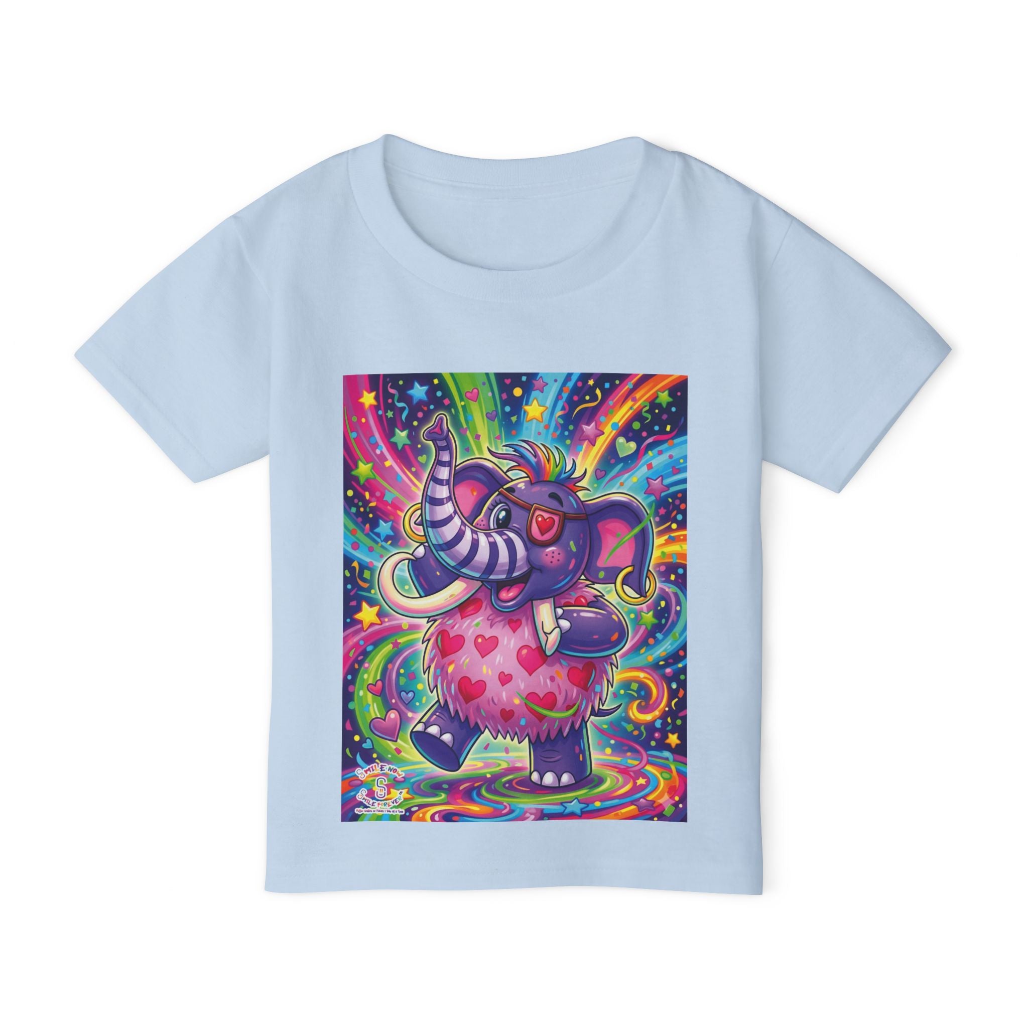 Piklez™ Heavy Cotton™ Toddler T-Shirt – "Born to Celebrate!" Graphic Shirt | Smile Universe Collection