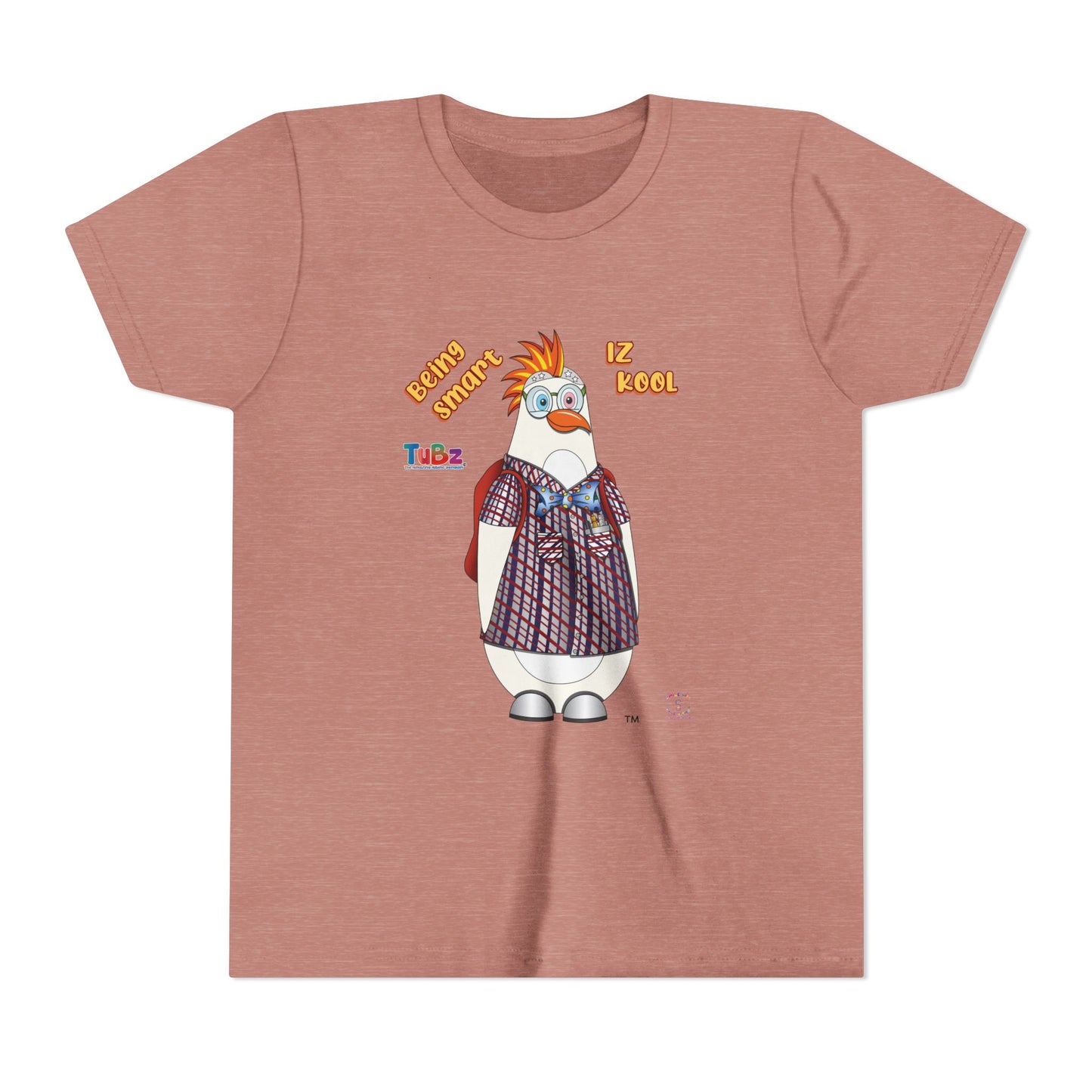 TuBz™ "Being Smart Iz Kool" Youth Graphic T-Shirt - Educational Kids Tee | TuBz4Kidz