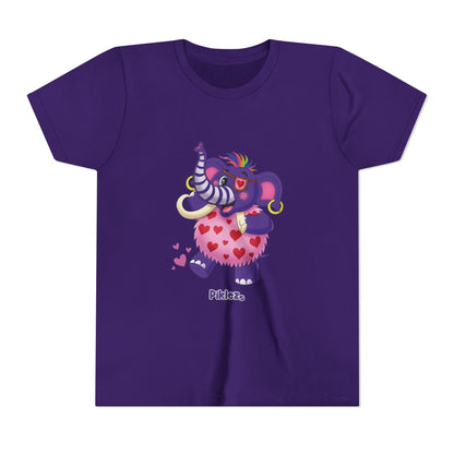 Piklez™ Youth Short Sleeve Tee – "Full of Love!" Graphic Shirt | Smile Universe Collection