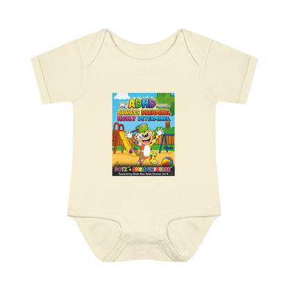 Potz™ Infant Baby Rib Bodysuit – "My ADHD Means Always Dreaming, Highly Determined" Graphic Onesie | Smile Universe Collection