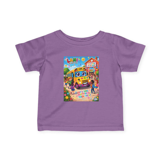 Lani™ Infant Fine Jersey Tee – "Let's Sing Happiness Together!" Graphic