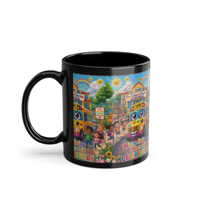 Lani™ Black Coffee Cup – "Where Being Different is CELEBRATED!" Graphic