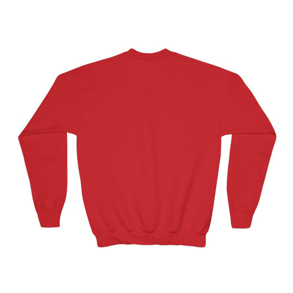 TuBz™ "Being Smart Iz Kool" Youth Crewneck Sweatshirt – Character Dress-Up Graphic Sweatshirt | Smile Universe TuBz4Kidz Collection