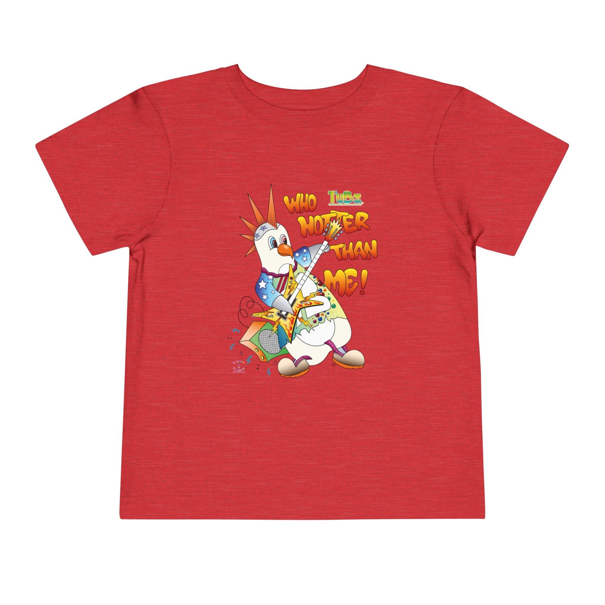 TuBz™ Rockstar Kids T-Shirt - "Who Hotter Than Me!" Graphic Tee | Smile Universe TuBz4Kidz Collection