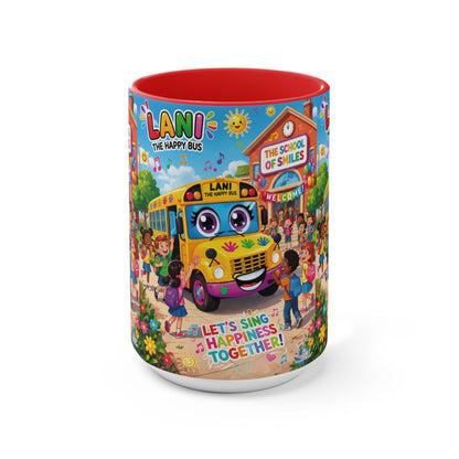 Lani™ Accent Mug – "Let's Sing Happiness Together!" Graphic