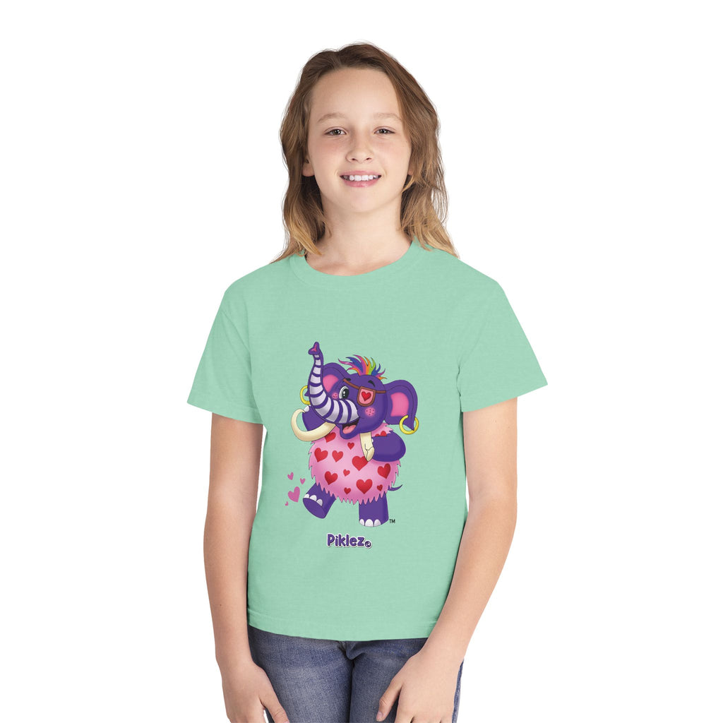 Piklez™ Youth Midweight Tee – "Full of Love!" Graphic Shirt | Smile Universe Collection