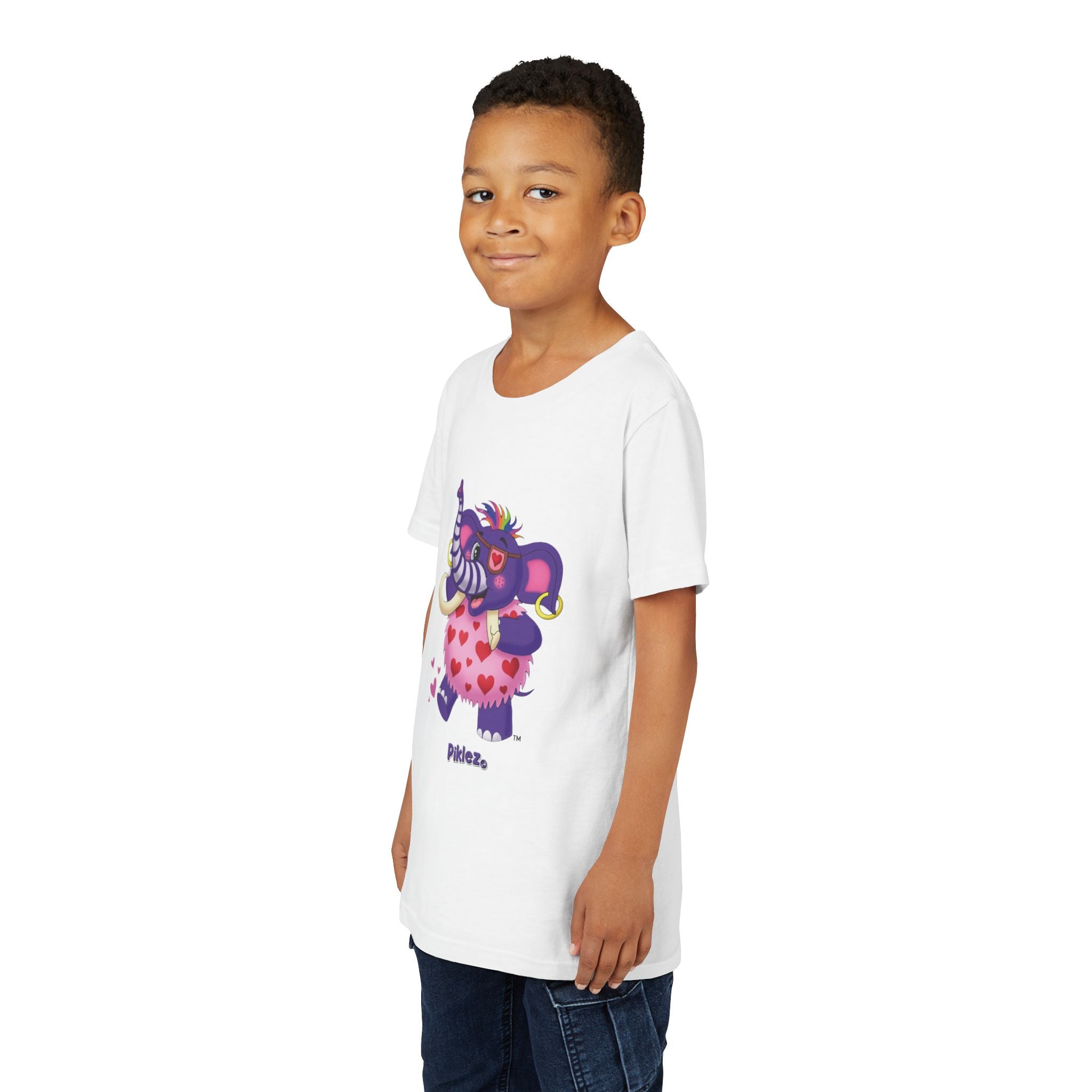 Piklez™ Youth Short Sleeve Tee – "Full of Love!" Graphic Shirt | Smile Universe Collection
