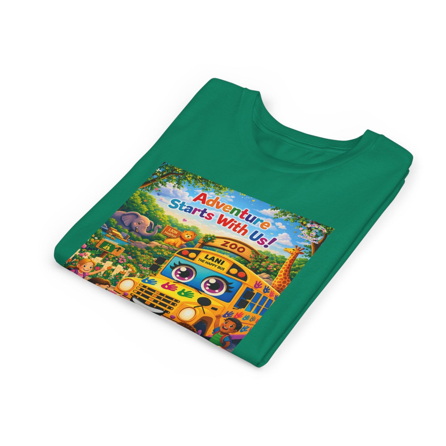 Lani™ Youth Short Sleeve Tee – "Adventure Starts With Us!" Graphic