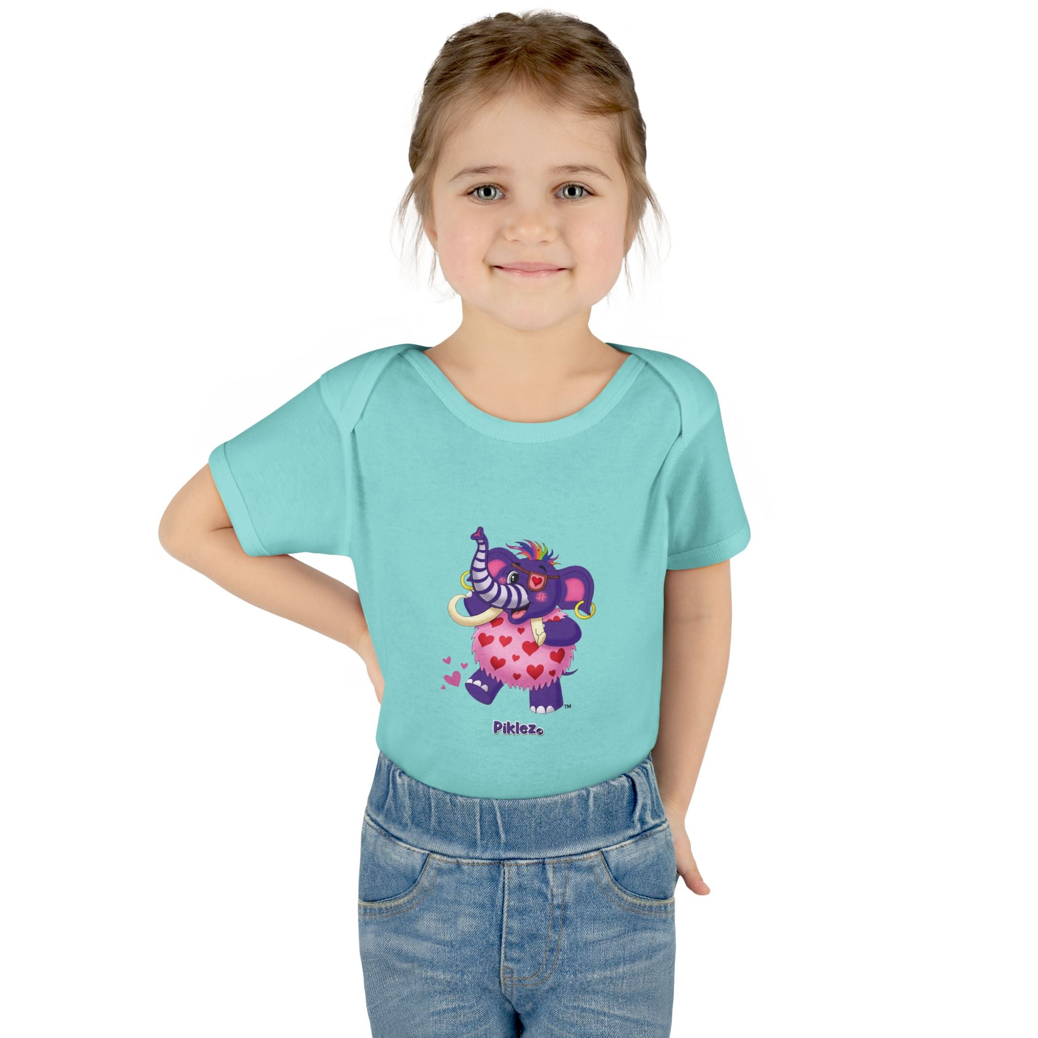 Piklez™ Infant Baby Rib Bodysuit – "Full of Love!" Graphic | Smile Universe Collection