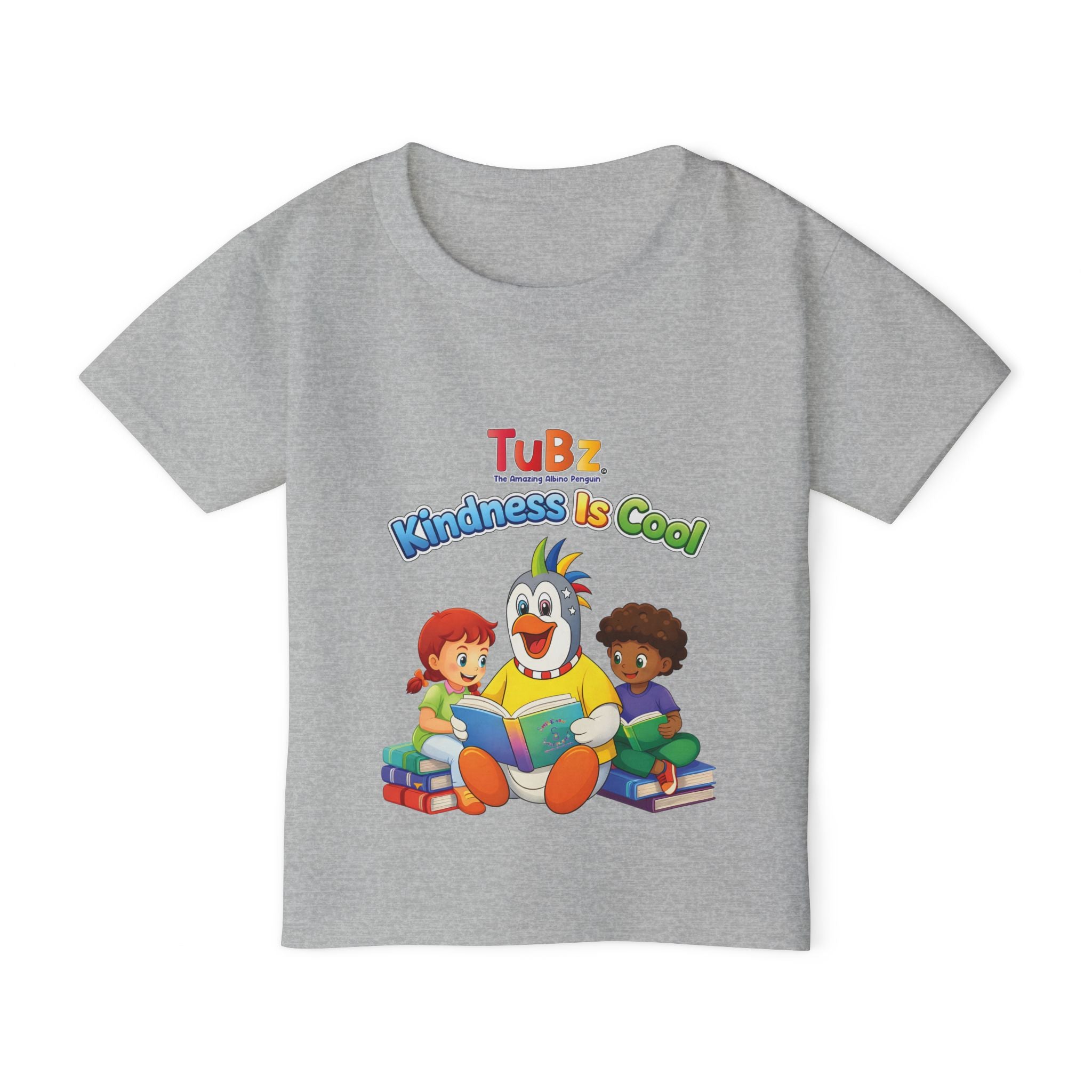 TuBz™ "Kindness Is Cool" Kids T-Shirt - Positive Message Graphic Tee | Smile Universe TuBz4Kidz