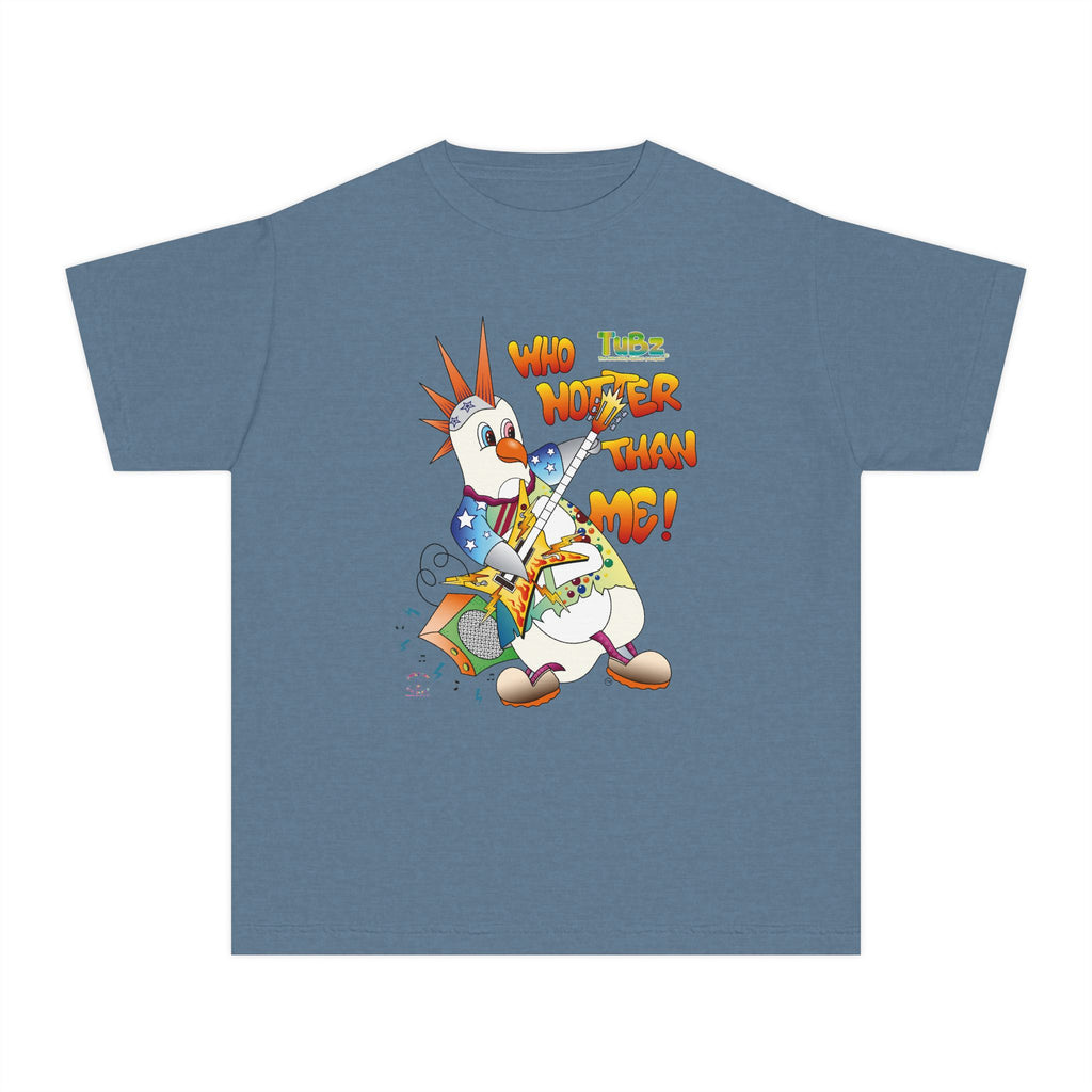 TuBz™ Rockstar Kids T-Shirt - "Who Hotter Than Me!" Graphic Tee | Smile Universe TuBz4Kidz Collection