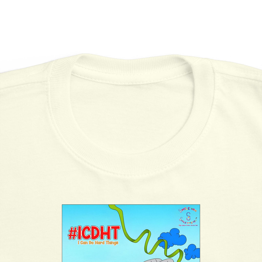 TuBz™ "I Can Do Hard Things" Toddler T-Shirt | Toddler's Fine Jersey Tee  - Positive Kids Graphic Tee
