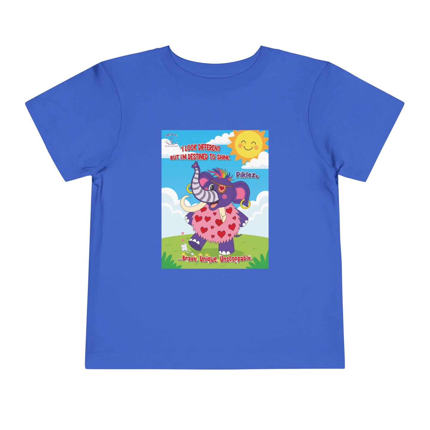 Piklez™ Toddler Tee – “Destined to Shine” Graphic Shirt | Smile Universe Collection