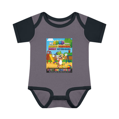 Potz™ Infant Baby Rib Bodysuit – "My ADHD Means Always Dreaming, Highly Determined" Graphic Onesie | Smile Universe Collection