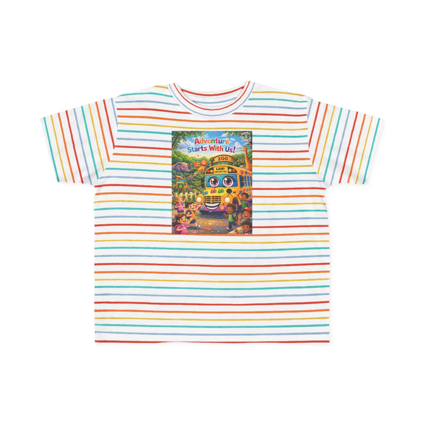 Lani™ Toddler's Fine Jersey Tee – "Adventure Starts With Us!" Graphic