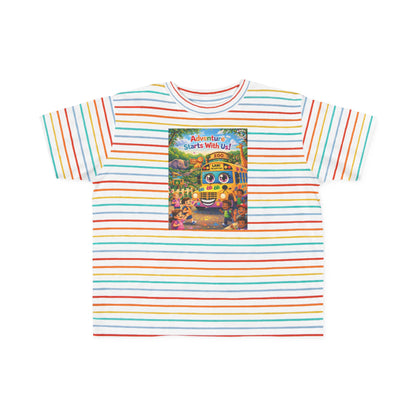 Lani™ Toddler's Fine Jersey Tee – "Adventure Starts With Us!" Graphic