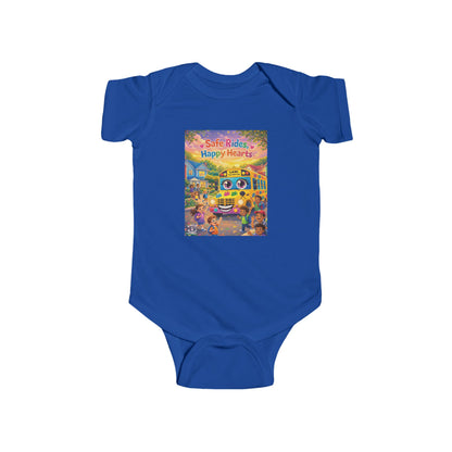 Lani™ Infant Fine Jersey Bodysuit – "Safe Rides, Happy Hearts" Graphic