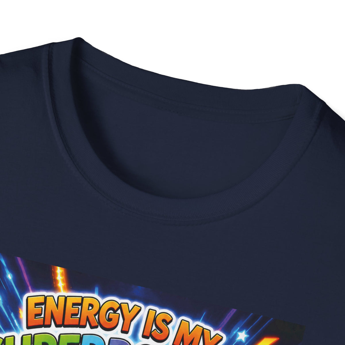 Potz™ Unisex Softstyle T-Shirt – "Energy is My Superpower!" Graphic Tee | Smile Universe Collection