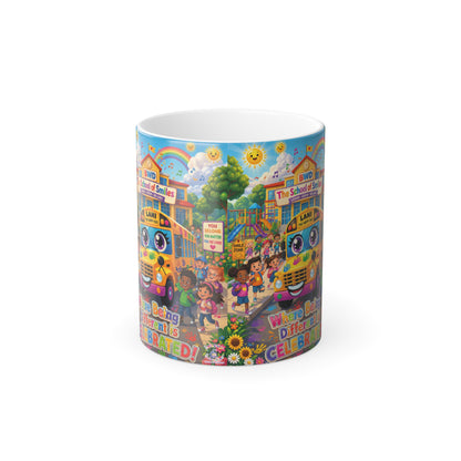 Lani™ Color Morphing Mug 11oz – "Where Being Different is CELEBRATED!" Graphic