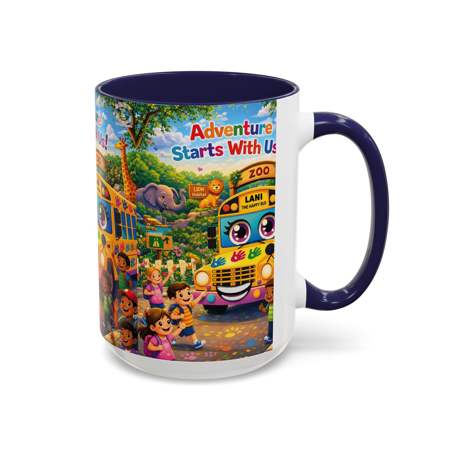 Lani™ Accent Coffee Mug (11oz & 15oz) – "Adventure Starts With Us!" Graphic