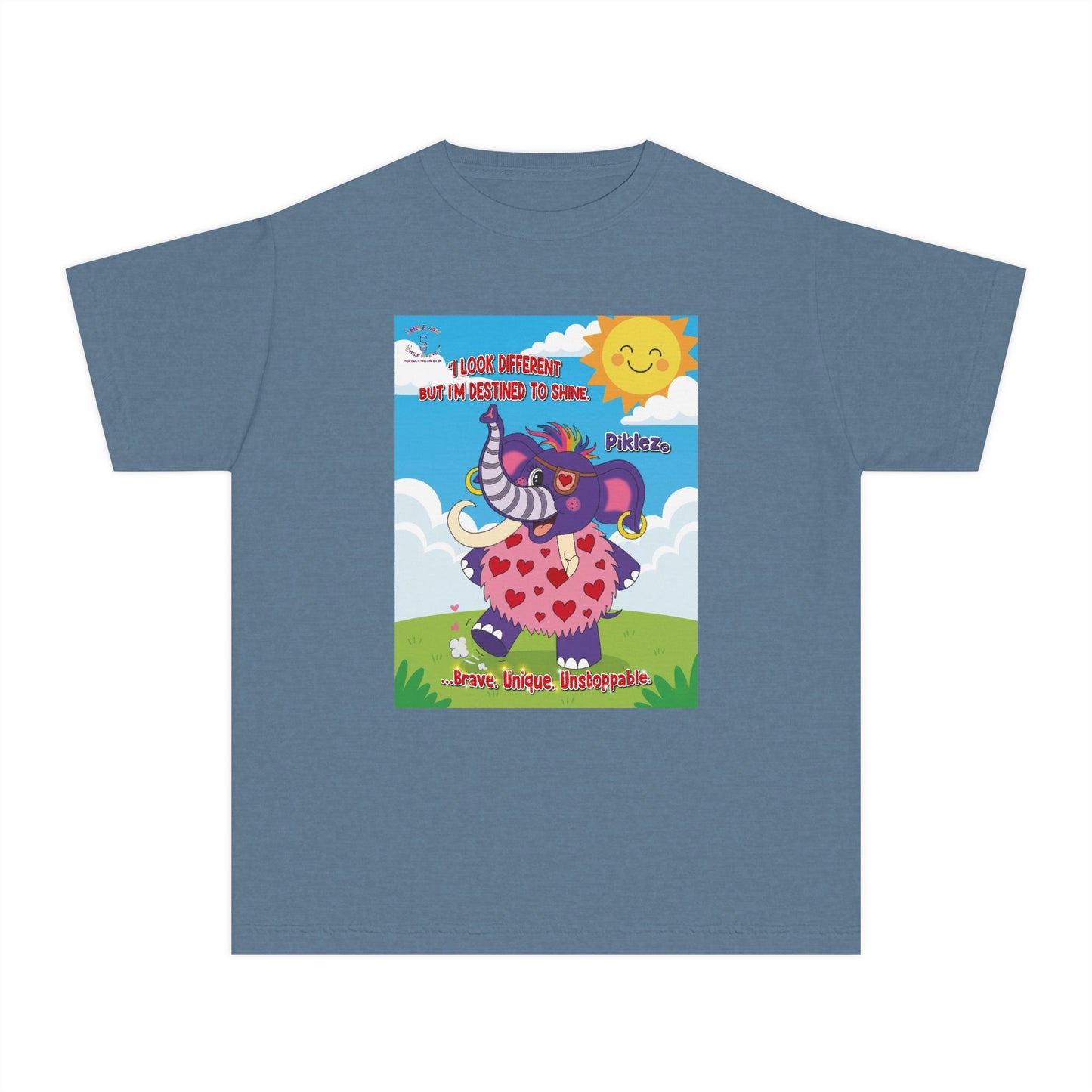 Piklez™ Youth Tee – “Destined to Shine” Graphic T-Shirt | Smile Universe Collection